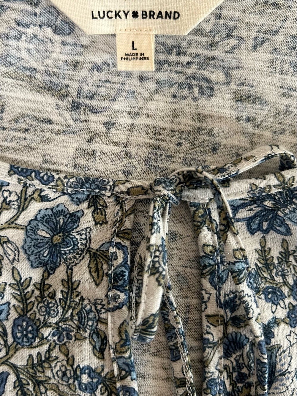 Lucky Brand Multicolor Floral Peasant Blouse - Picture 3 of 8